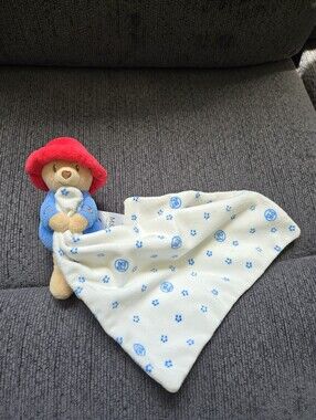 P&co Paddington Bear Security Blanket White Lovey  Plush